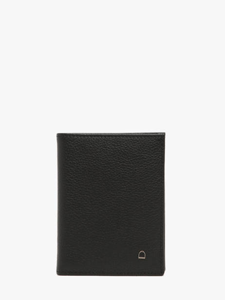 Portefeuille Leder Madras Etrier Zwart madras EMAD247